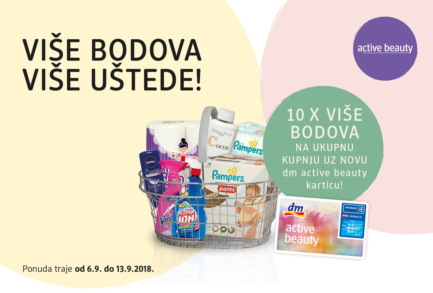 Kupujte uz dm active beauty karticu i ostvarite višestruke bodove