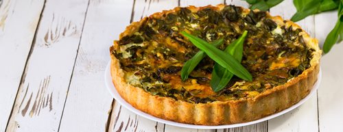 Recept za bezglutenski quiche s medvjeđim lukom
