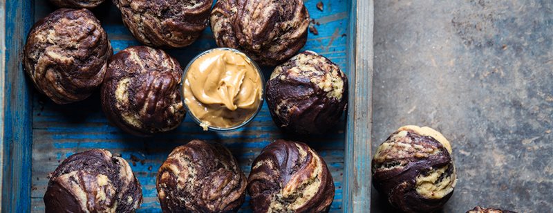 Muffini bez jaja: ovi muffini od čokolade i maslaca od kikirikija prikladni su za vegane i jedostavno su ukusni